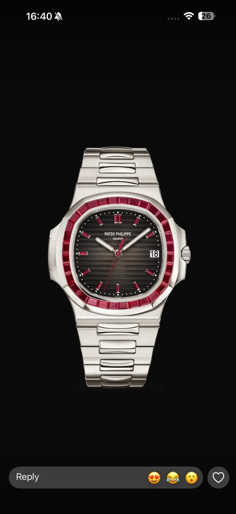 Patek Philippe Nautilus Travel Time Chronograph 5990/1400G, White gold, Baguette-diamond case and bracelet, Travel Time
